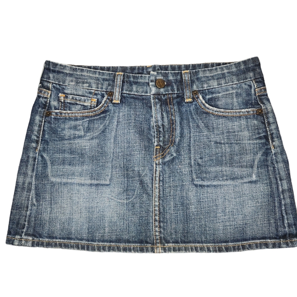 Citizens Of Humanity Blue Denim Mini Skirt